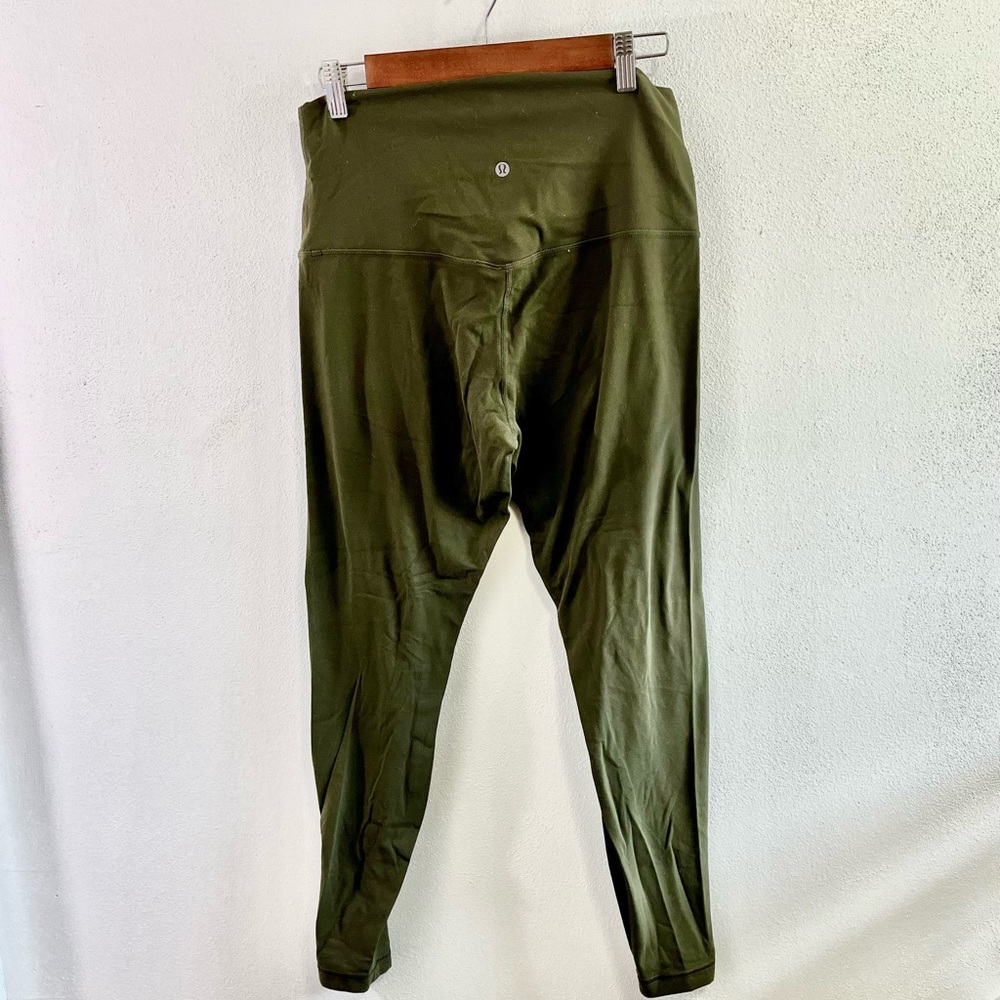 Lululemon Hunter Green Yoga Pants Size 12